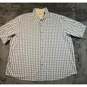 Wrangler Authentics Shirt 3XL Men’s Plaid Button Down Front Pocket Big Man